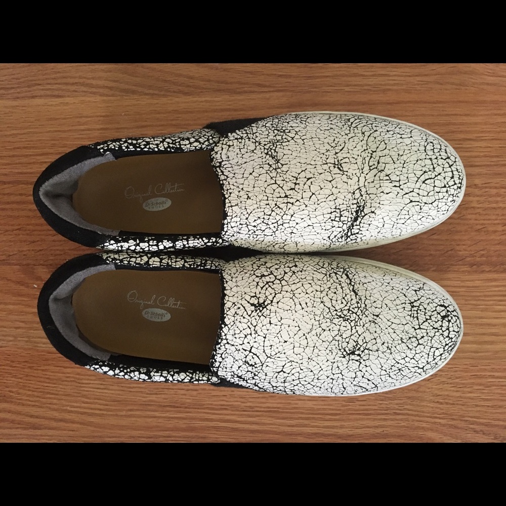 Dr Scholls Abbot slip on sneakers 7 White Crackle